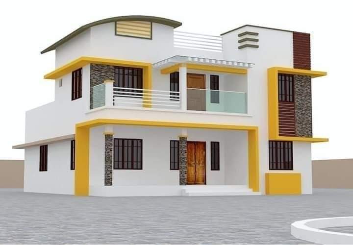 house with yellow and white colorhouse with yellow and white color