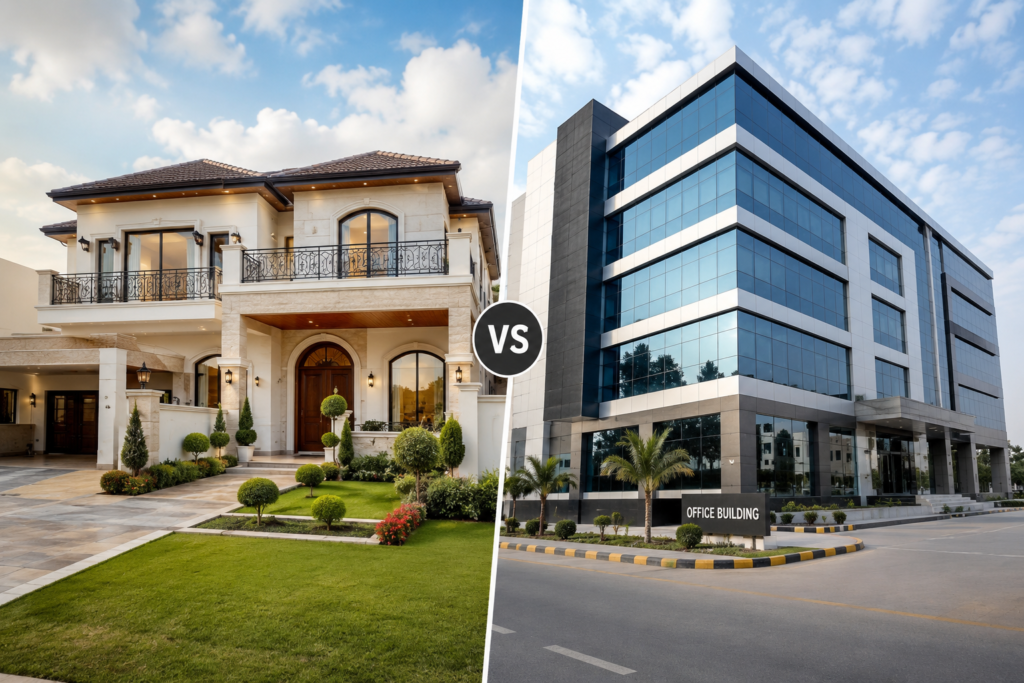 Completed residential and commercial construction projects