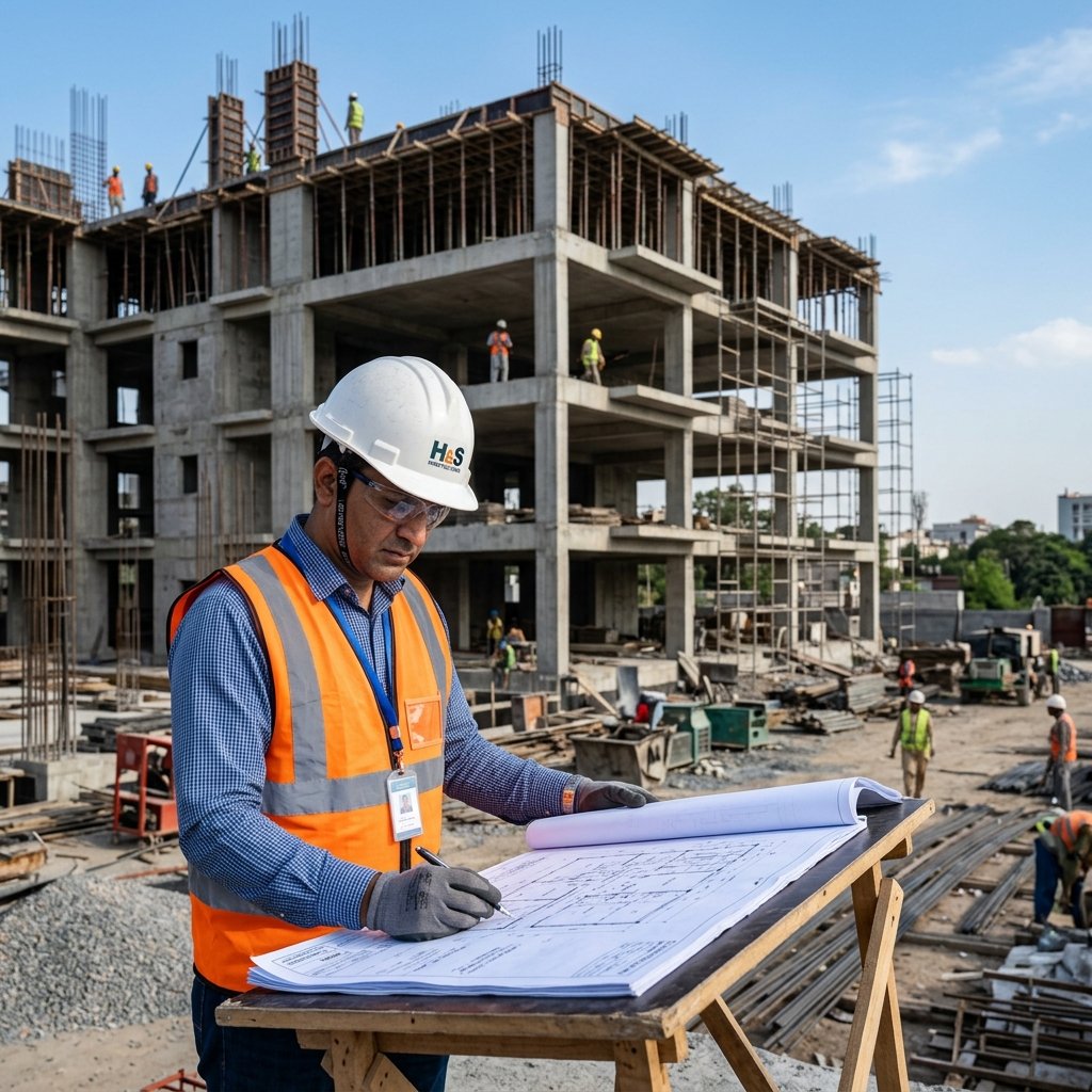 Best Construction Company in Lahore: 10 Things to Check Before Hiring Best construction company in Lahore working on a
residential building site